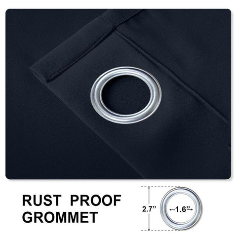 Rose Outdoor Curtains Waterproof Thermal Insulated Blackout Grommets At The Top and Bottom - Cololeaf