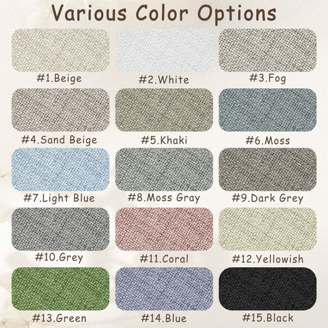 TW04 Fabric Sample Book, Light Filtering Fabric - Linen Blend, 215 gsm