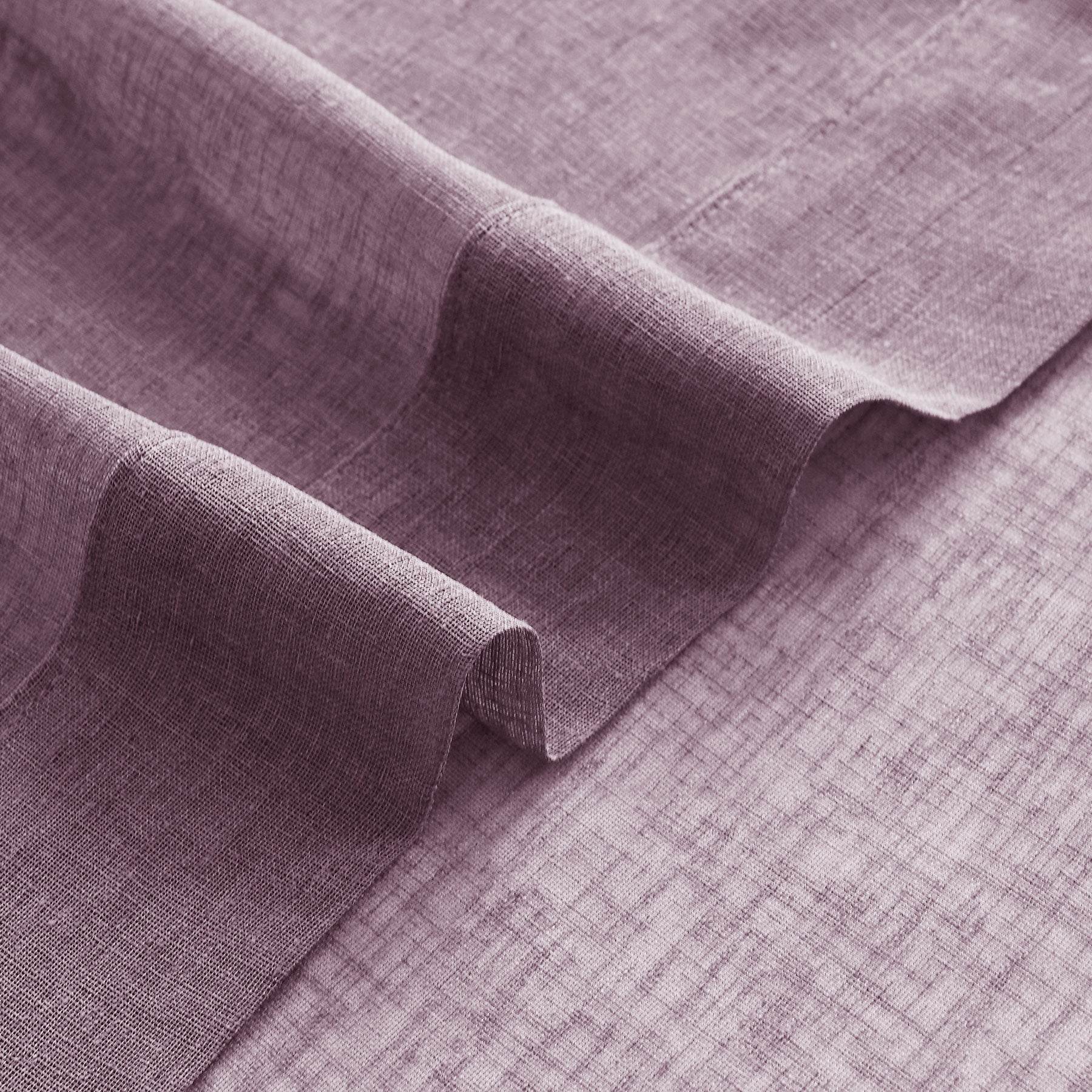 B01 Linen Textured Airy Sheer Curtain Pinch Pleat - Cololeaf