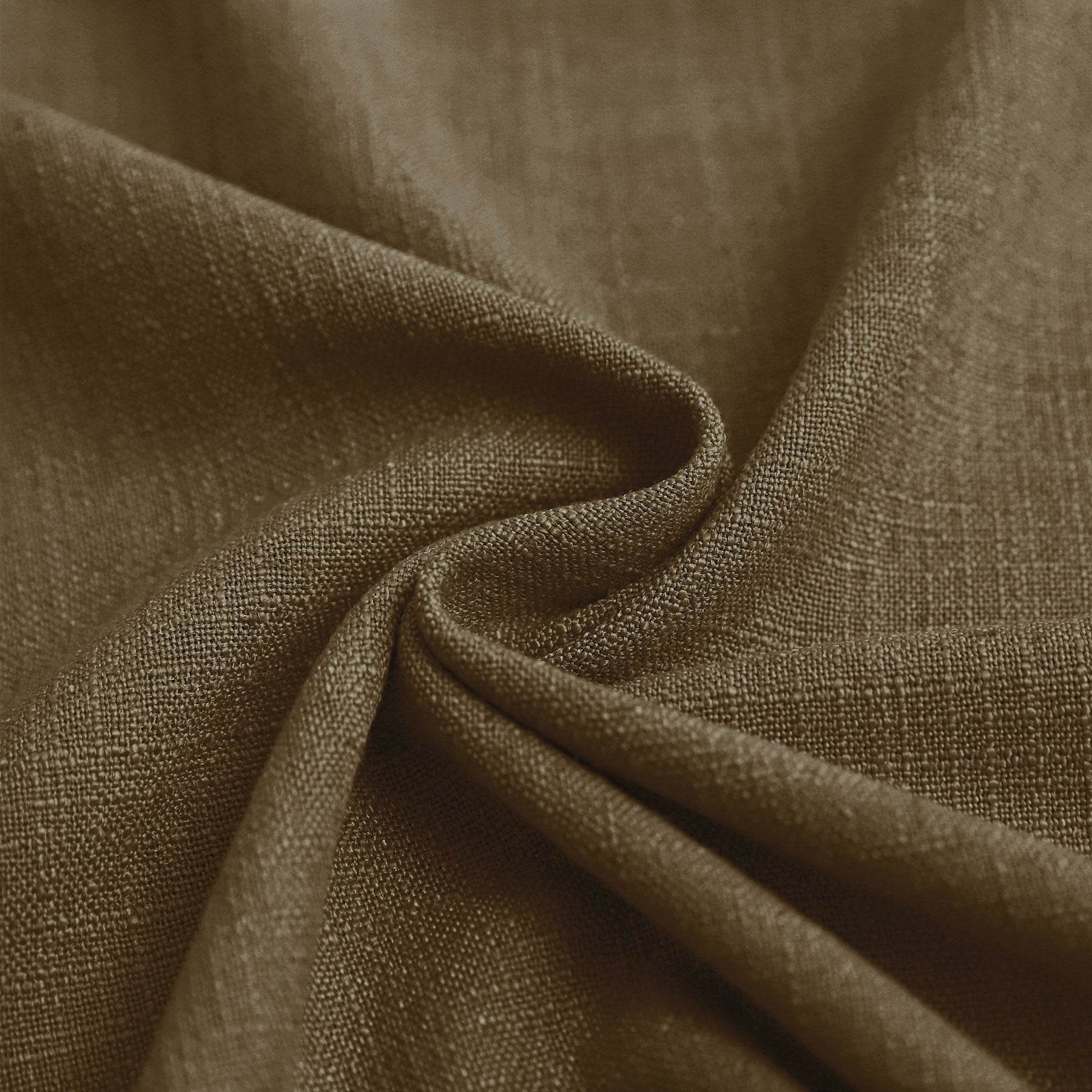 1908 Linen Blend Unlined Breathable & Natural Curtain Pinch Pleat - Cololeaf