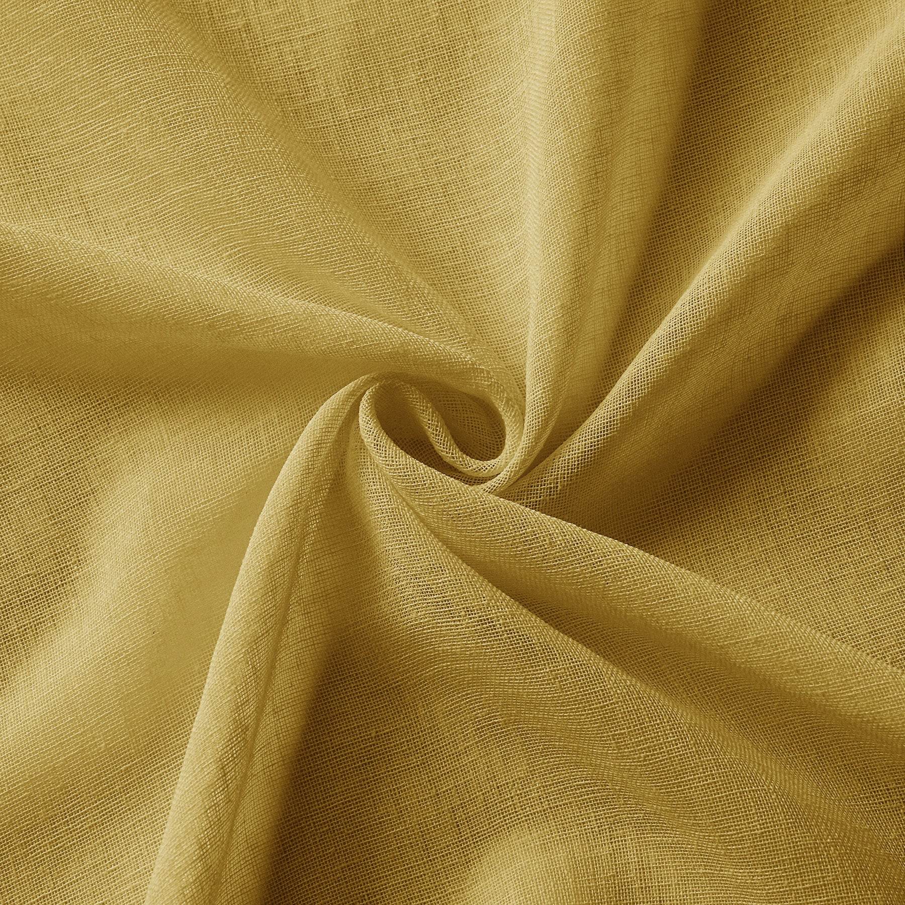 B01 Linen Textured Airy Sheer Curtain Pinch Pleat - Cololeaf