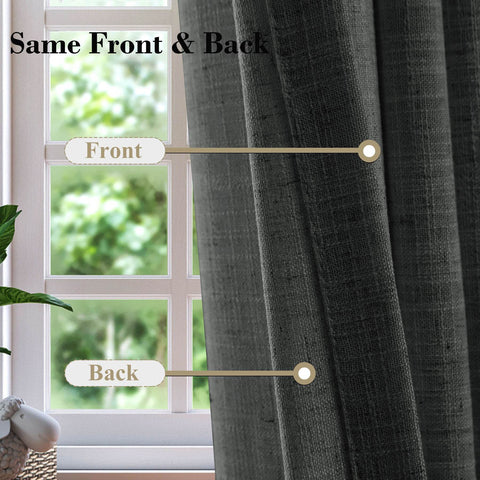 1908 Linen Blend Unlined Breathable & Natural Curtain Pinch Pleat - Cololeaf
