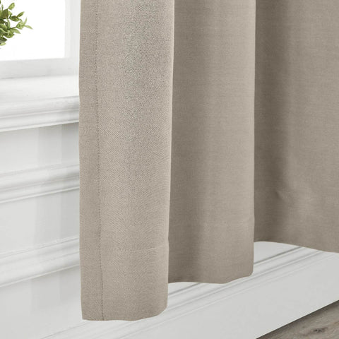 Capri Extra Wide Drape Solid Cotton Heavyweight Curtain Blackout Pinch Pleat - Cololeaf