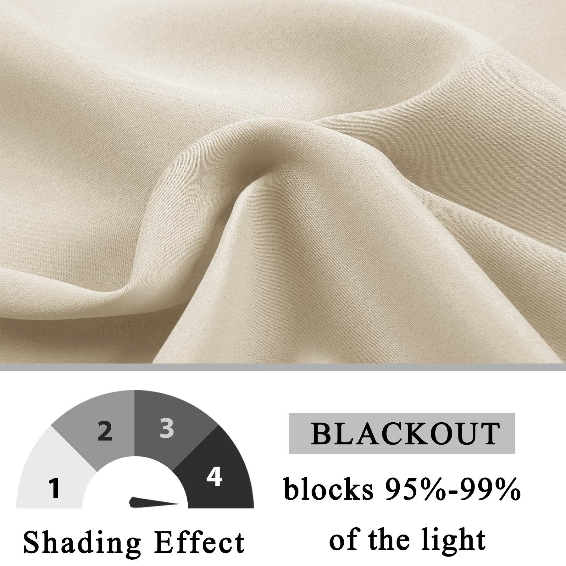 Atlanta Extra Wide Room Darkening Curtains Thermal Insulated Noise Reducing Grommet - Cololeaf
