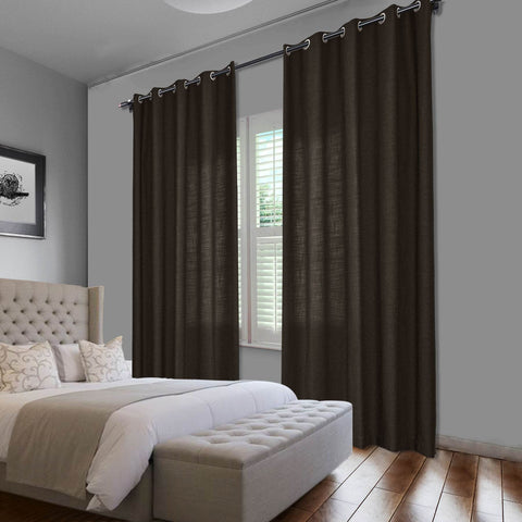 1908 Linen Blend Breathable & Natural Curtain Nickle Grommet - Cololeaf