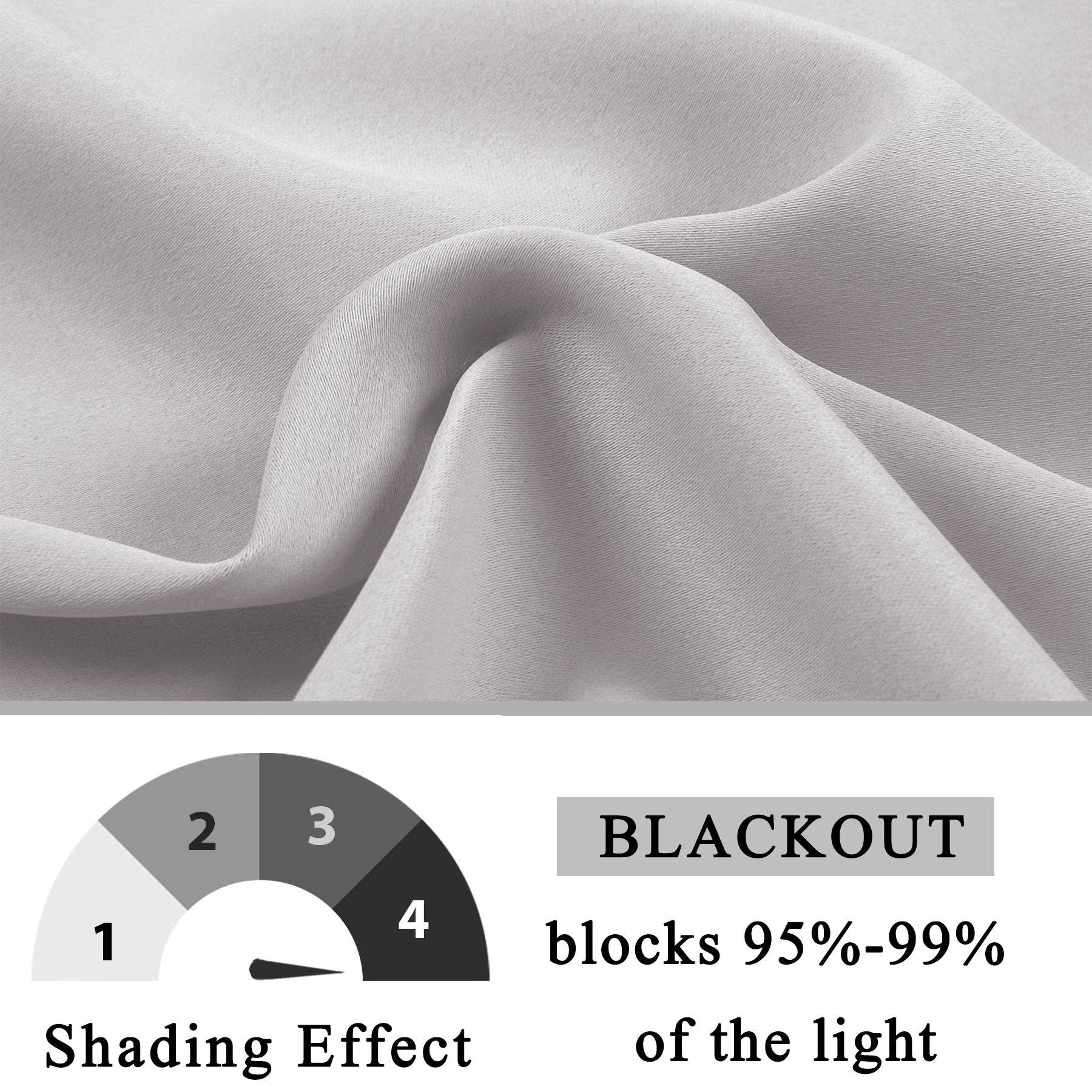 Atlanta Extra Long Room Darkening Curtains Thermal Insulated Noise Reducing Grommet - Cololeaf