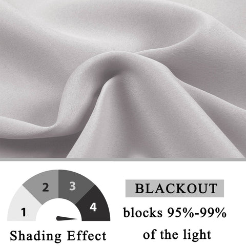 Atlanta Extra Long Room Darkening Curtains Thermal Insulated Noise Reducing Grommet - Cololeaf