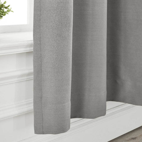 Capri Extra Wide Drape Solid Cotton Heavyweight Curtain Blackout Pinch Pleat - Cololeaf