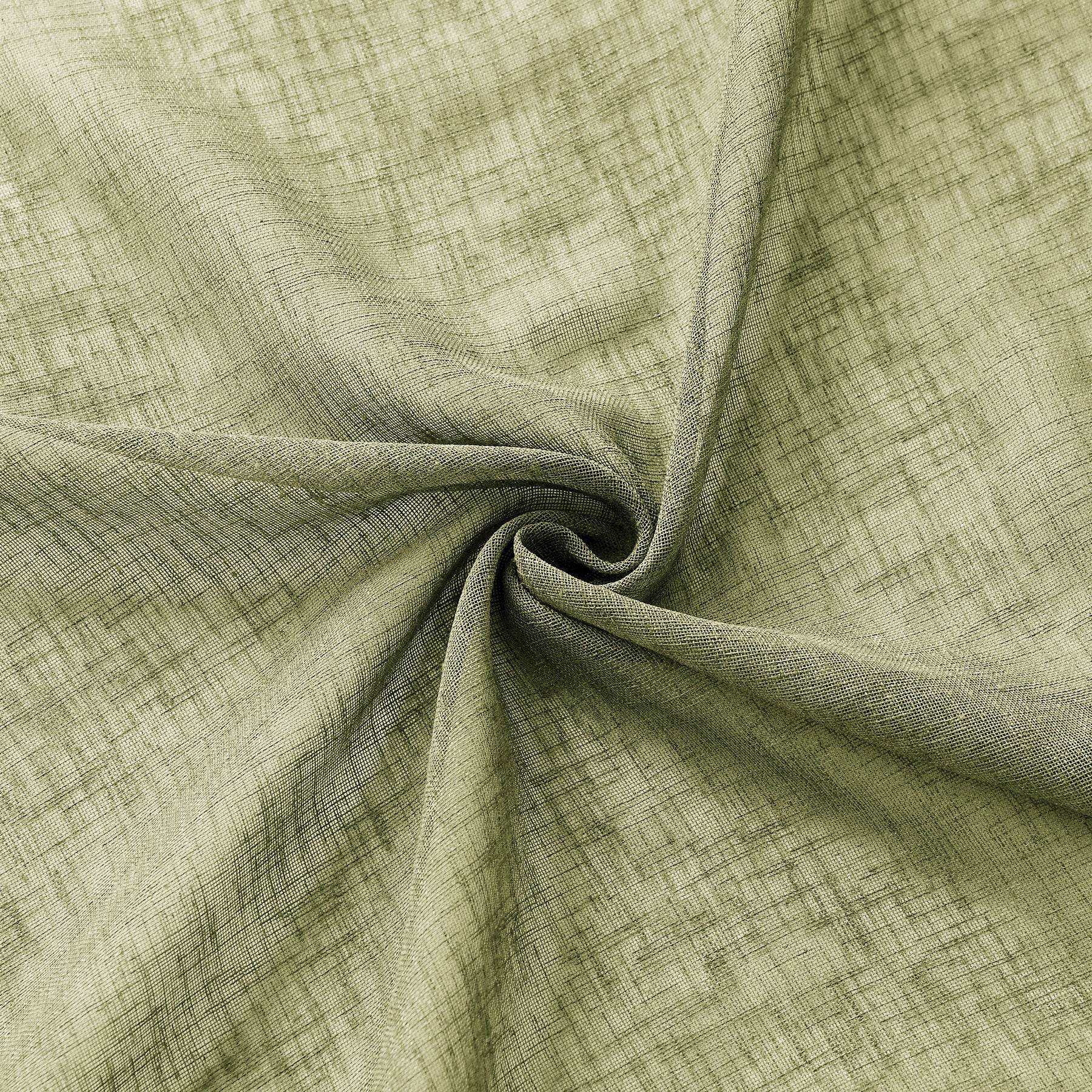 B01 Linen Textured Airy Sheer Curtain Pinch Pleat - Cololeaf