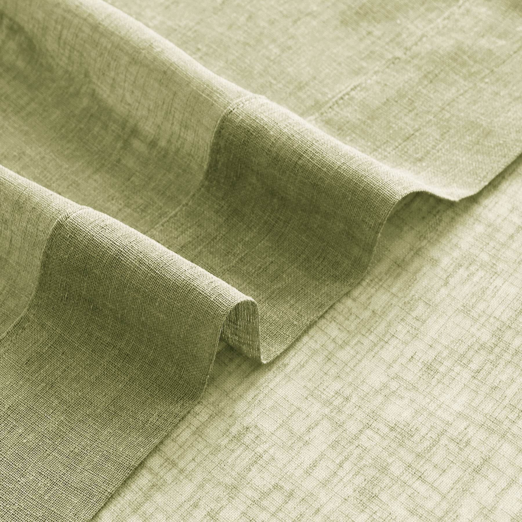 B01 Linen Textured Airy Sheer Curtain Pinch Pleat - Cololeaf