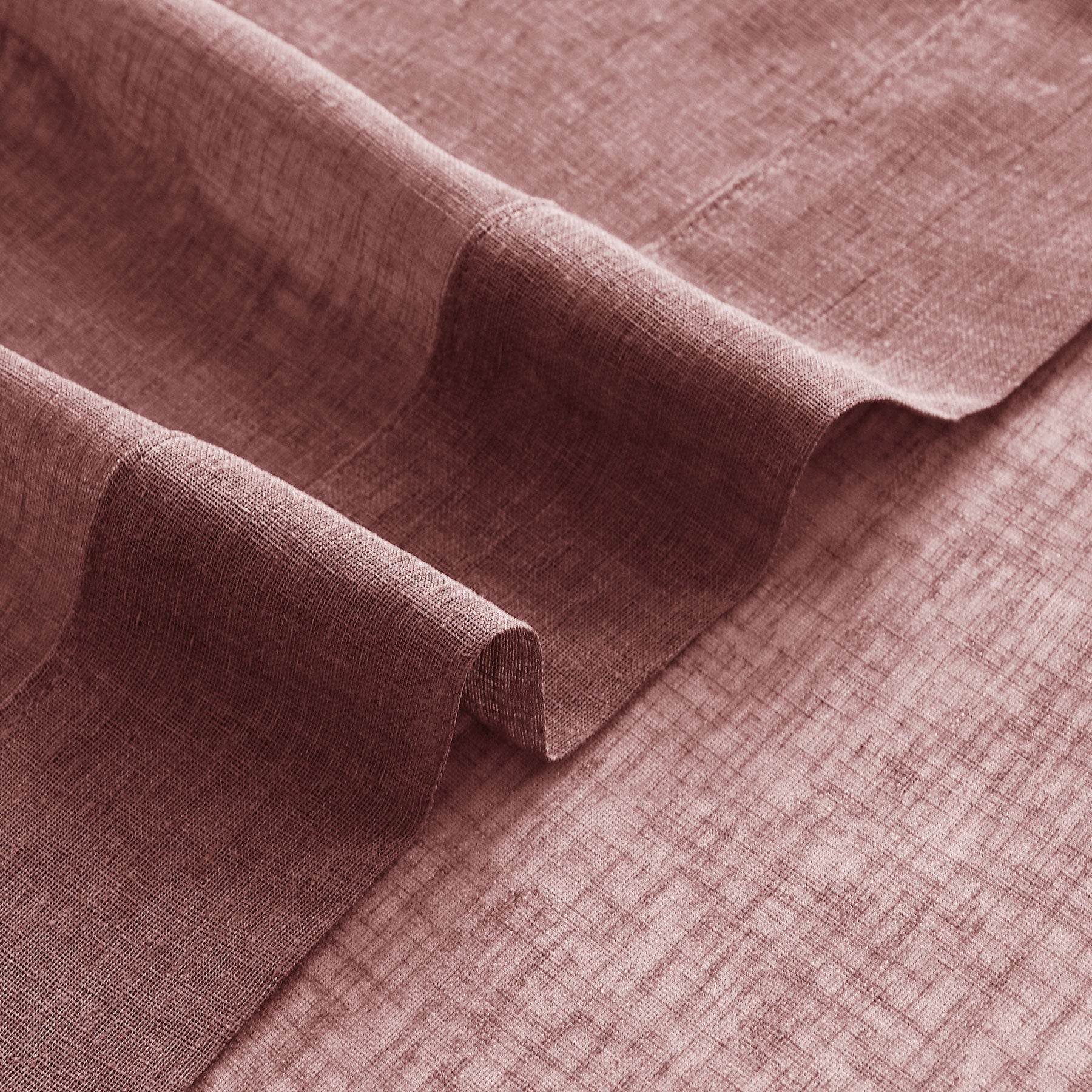 B01 Linen Textured Airy Sheer Curtain Pinch Pleat - Cololeaf
