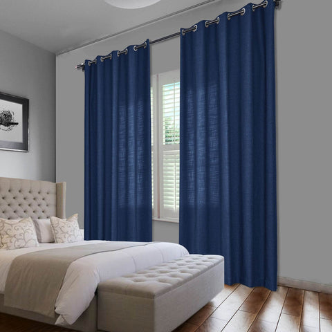 1908 Linen Blend Breathable & Natural Curtain Nickle Grommet - Cololeaf