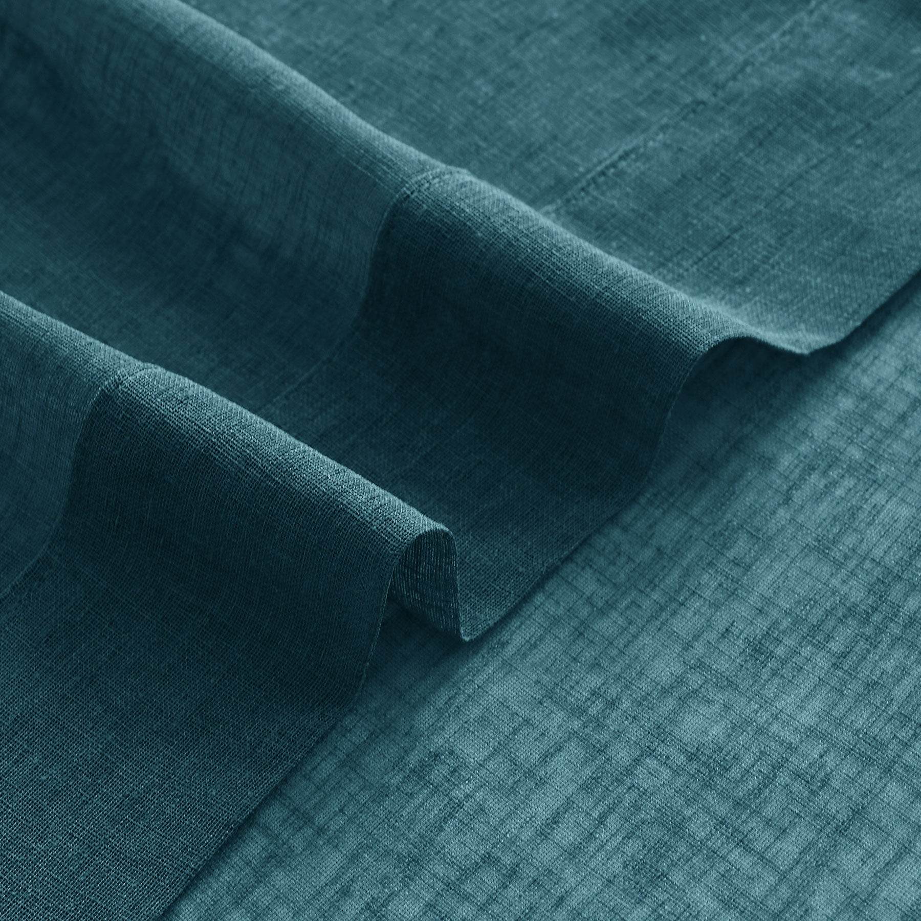 B01 Linen Textured Airy Sheer Curtain Pinch Pleat - Cololeaf