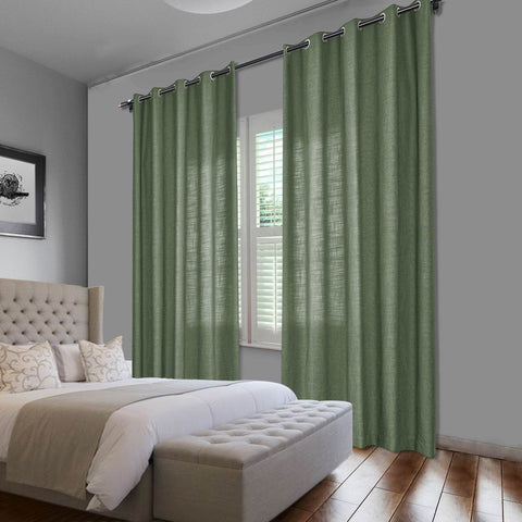 1908 Linen Blend Breathable & Natural Curtain Nickle Grommet - Cololeaf