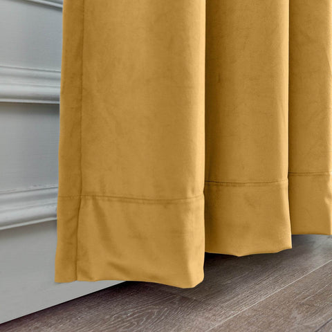 MJ11 Soft Velvet Blackout Drapes For Living Room Bedroom Pinch Pleat - Cololeaf
