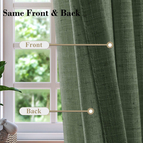 1908 Linen Blend Unlined Breathable & Natural Curtain Pinch Pleat - Cololeaf