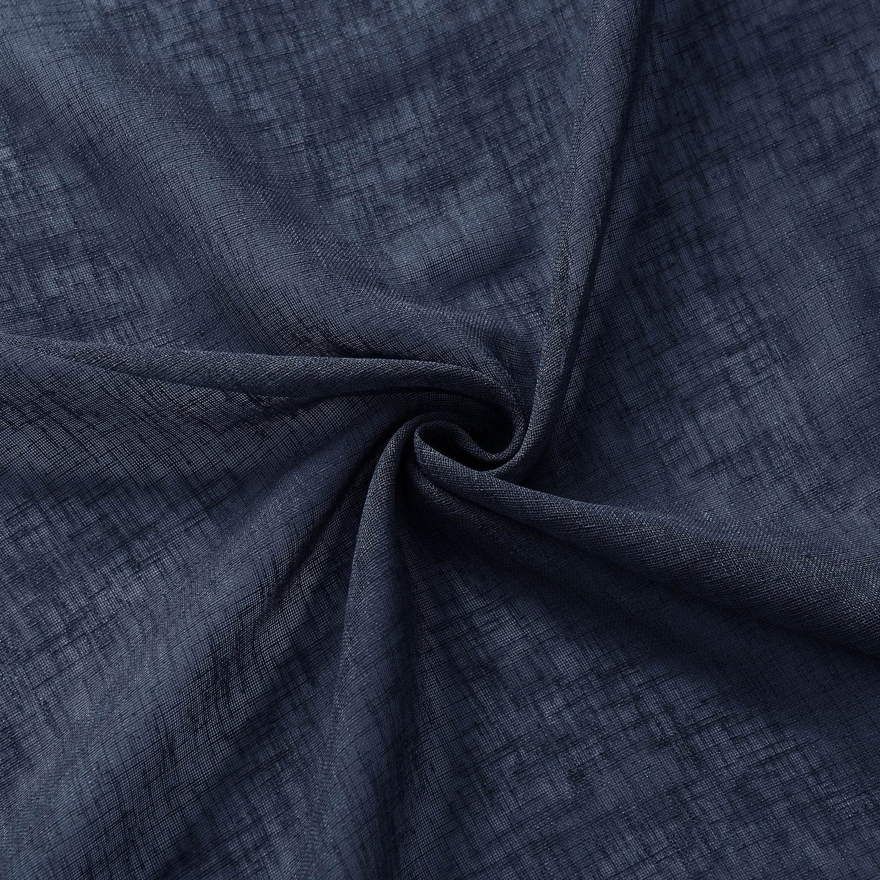 B01 Linen Textured Airy Sheer Curtain Pinch Pleat - Cololeaf