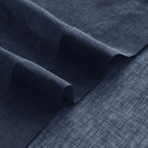 B01 Linen Textured Airy Sheer Curtain Pinch Pleat - Cololeaf