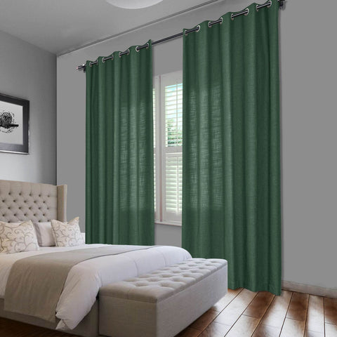 1908 Linen Blend Breathable & Natural Curtain Nickle Grommet - Cololeaf