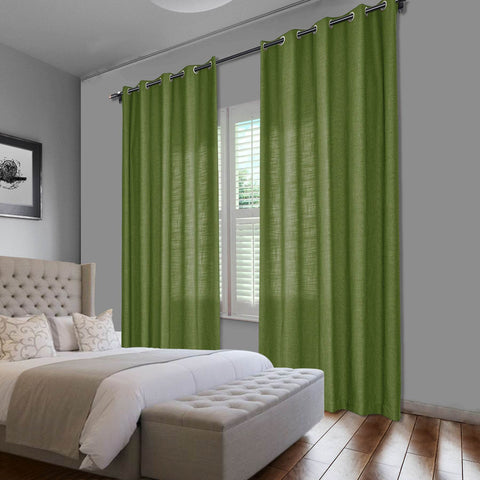 1908 Linen Blend Breathable & Natural Curtain Nickle Grommet - Cololeaf