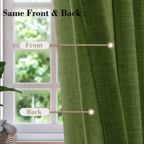 1908 Linen Blend Unlined Breathable & Natural Curtain Pinch Pleat - Cololeaf