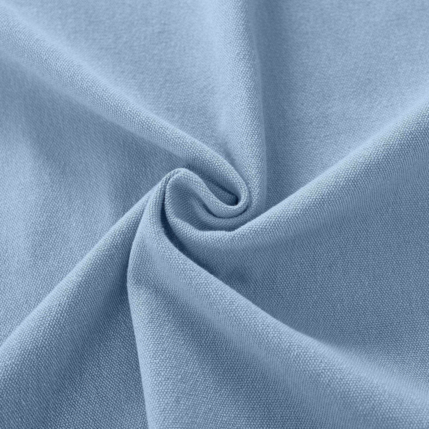 Capri Extra Wide Drape Solid Cotton Heavyweight Curtain Blackout Pinch Pleat - Cololeaf