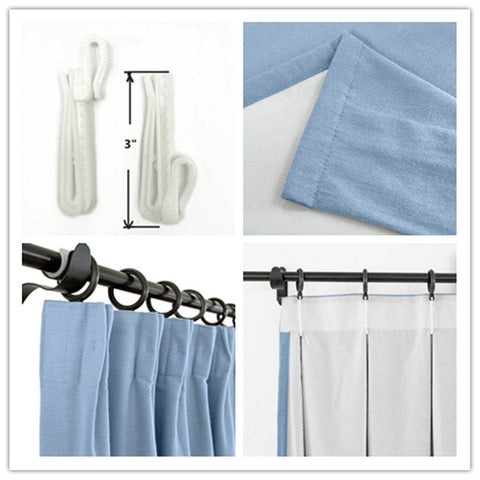 Capri Extra Wide Drape Solid Cotton Heavyweight Curtain Blackout Pinch Pleat - Cololeaf
