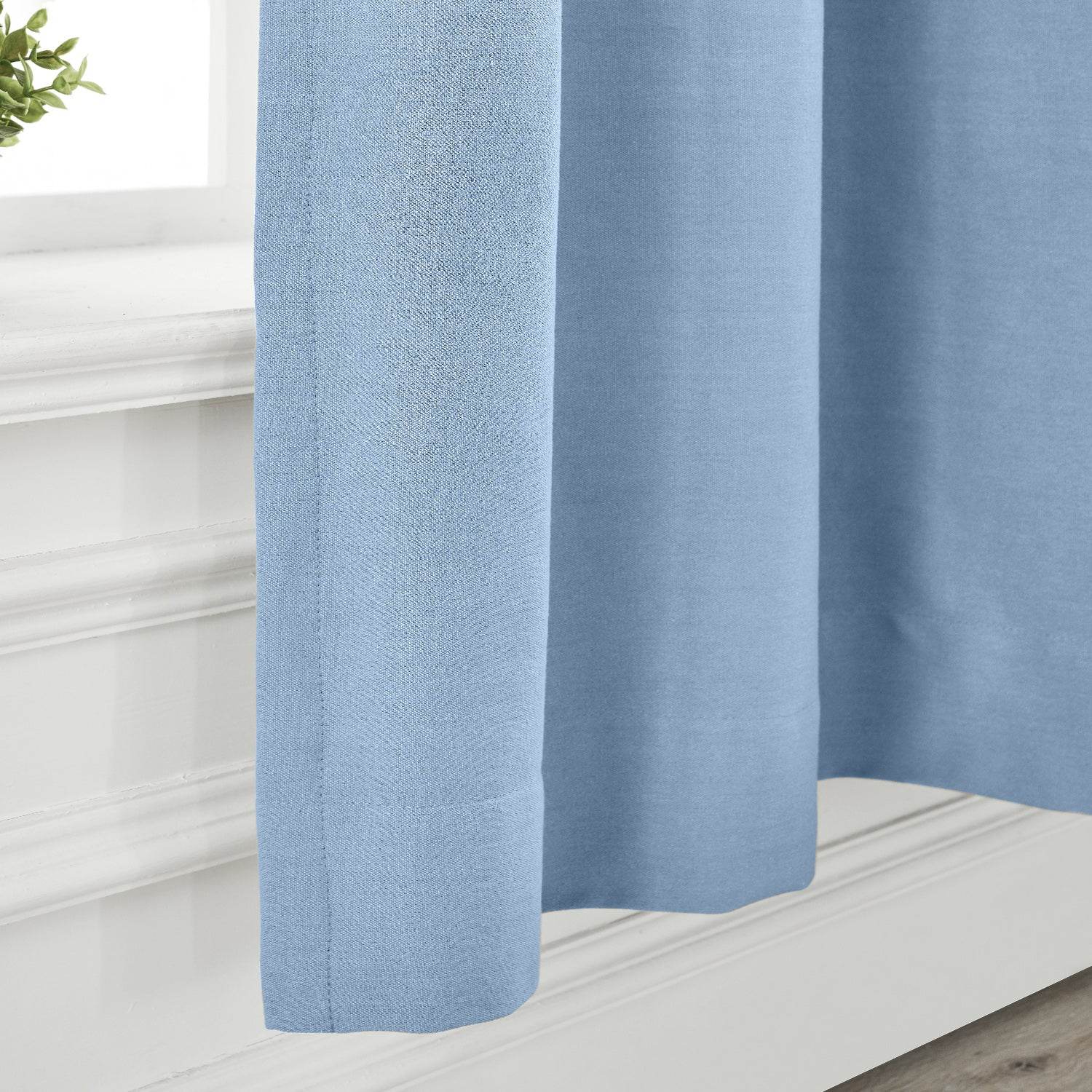 Capri Extra Wide Drape Solid Cotton Heavyweight Curtain Blackout Pinch Pleat - Cololeaf