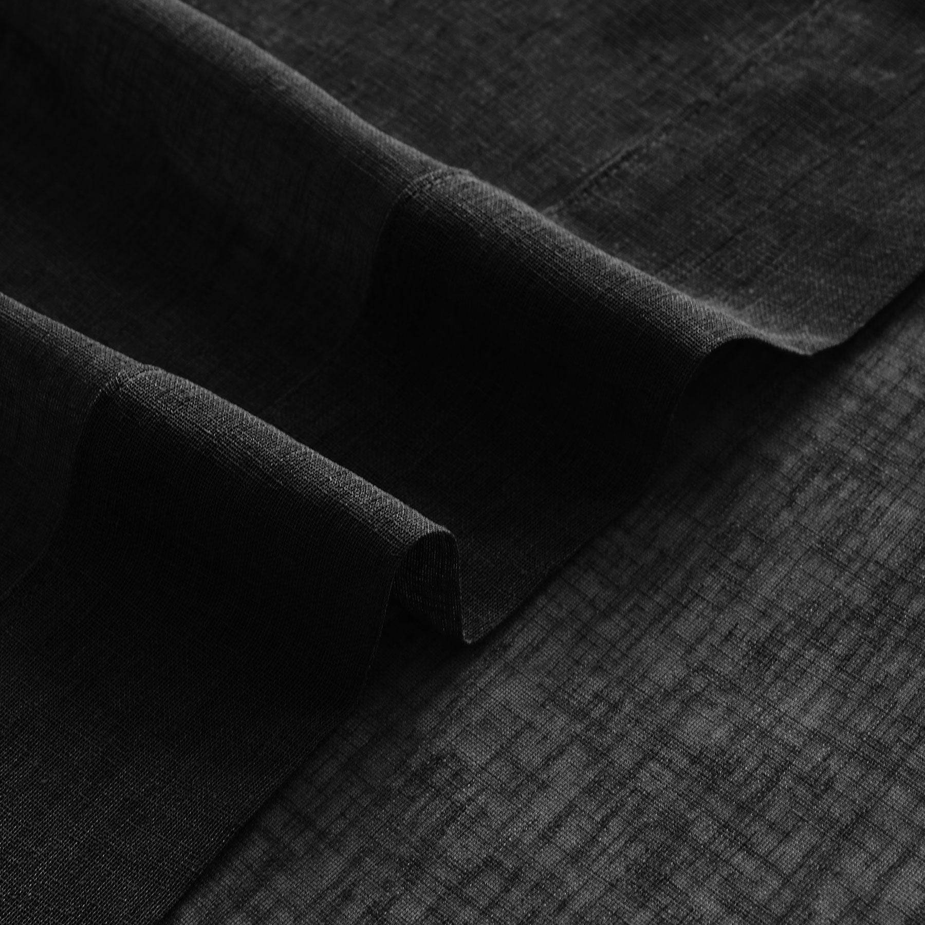 B01 Linen Textured Airy Sheer Curtain Pinch Pleat - Cololeaf