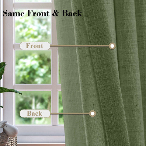 1908 Linen Blend Unlined Breathable & Natural Curtain Pinch Pleat - Cololeaf