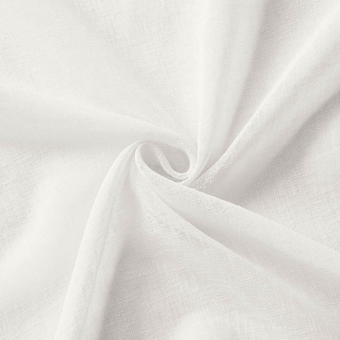 B01 Linen Textured Airy Sheer Curtain Pinch Pleat - Cololeaf