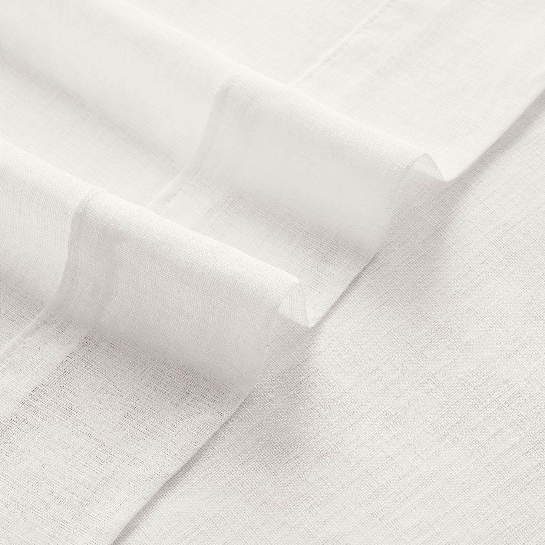 B01 Linen Textured Airy Sheer Curtain Pinch Pleat - Cololeaf