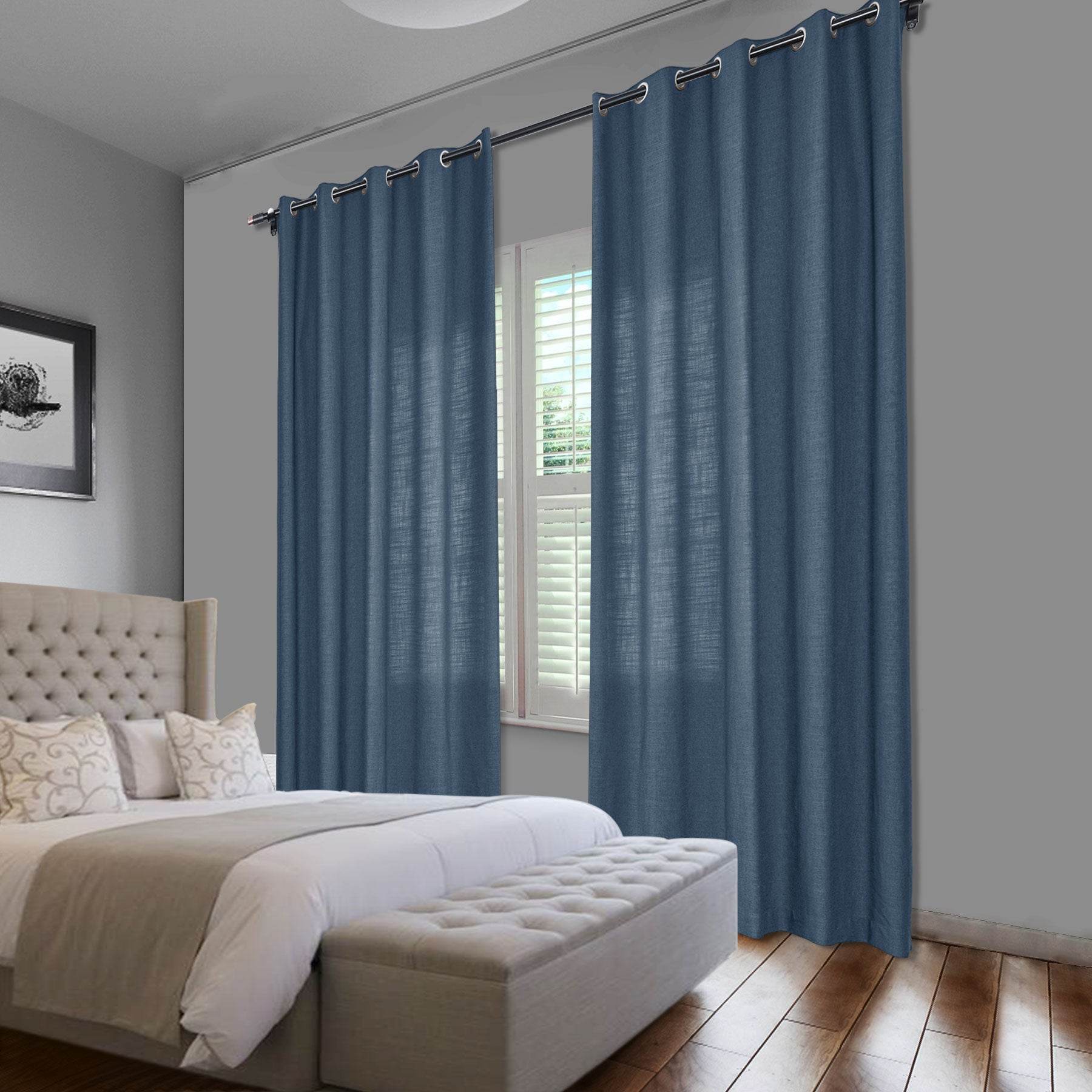 1908 Linen Blend Breathable & Natural Curtain Nickle Grommet - Cololeaf