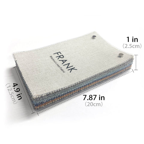 Frank Fabric Sample Book, 90-95% Blackout - Linen Blend, 375 gsm - Cololeaf