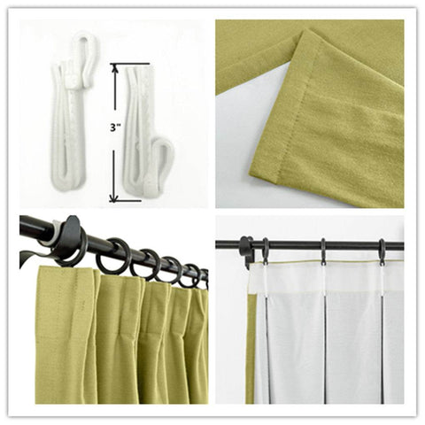 Capri Extra Wide Drape Solid Cotton Heavyweight Curtain Blackout Pinch Pleat - Cololeaf