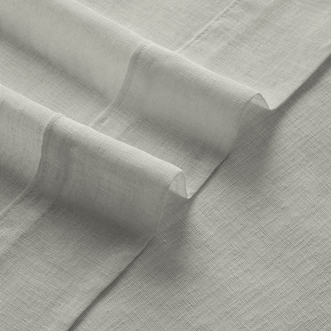B01 Linen Textured Airy Sheer Curtain Pinch Pleat - Cololeaf