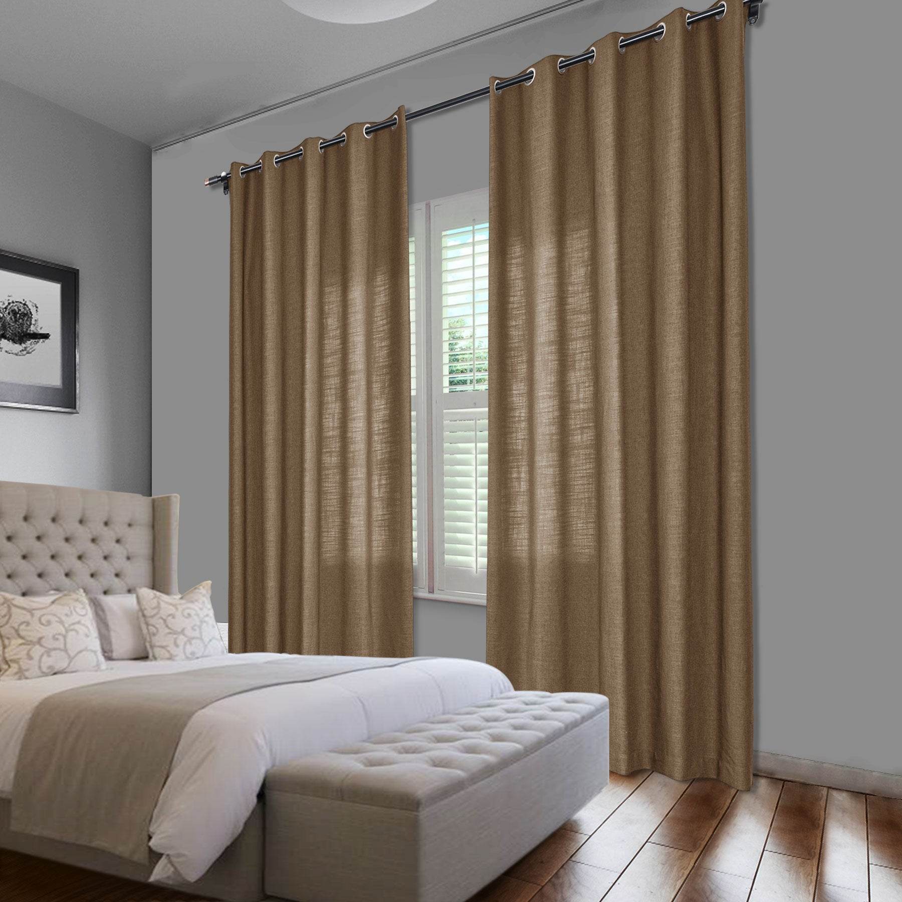 1908 Linen Blend Breathable & Natural Curtain Nickle Grommet - Cololeaf