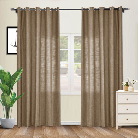1908 Linen Blend Breathable & Natural Curtain Nickle Grommet - Cololeaf