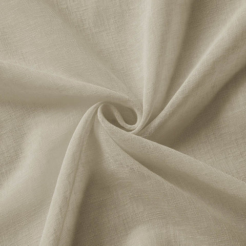 B01 Linen Textured Airy Sheer Curtain Pinch Pleat - Cololeaf