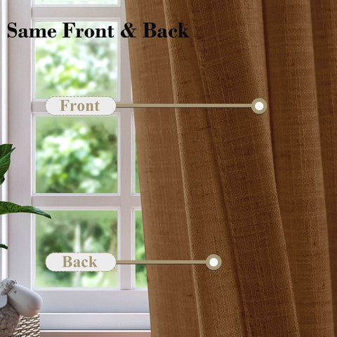 1908 Linen Blend Unlined Breathable & Natural Curtain Pinch Pleat - Cololeaf