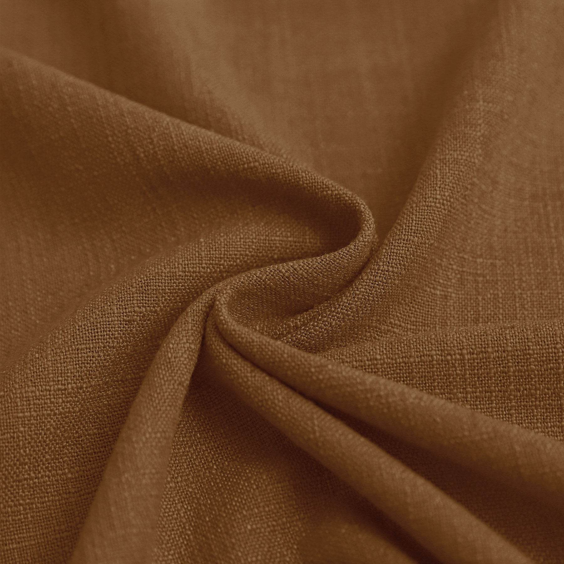 1908 Linen Blend Breathable & Natural Curtain Tab Top - Cololeaf