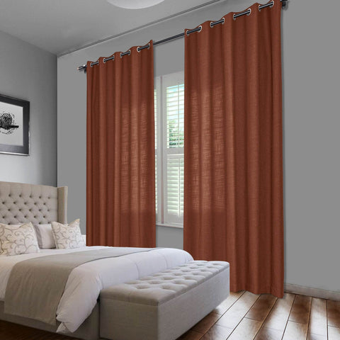 1908 Linen Blend Breathable & Natural Curtain Nickle Grommet - Cololeaf