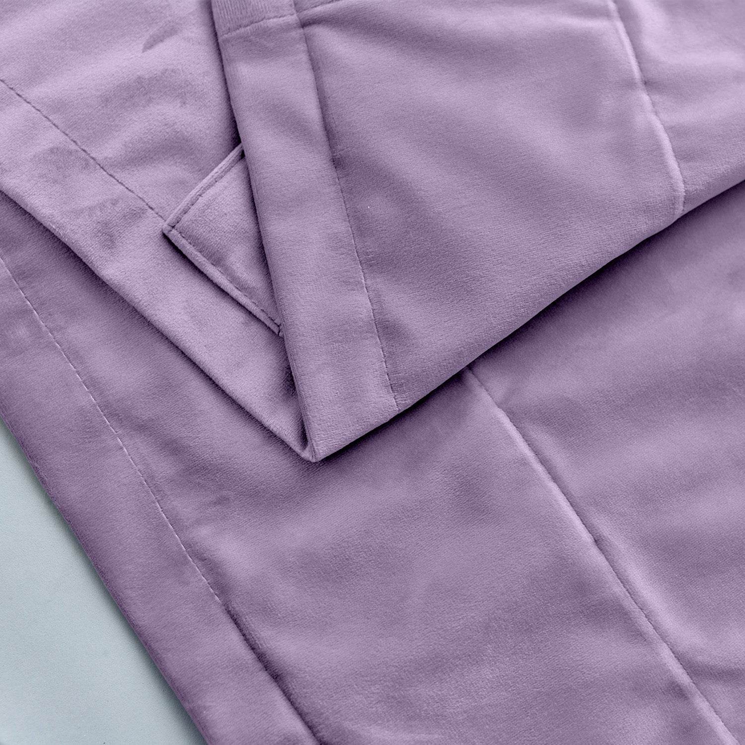 MJ11 Soft Velvet Blackout Drapes For Living Room Bedroom Pinch Pleat - Cololeaf