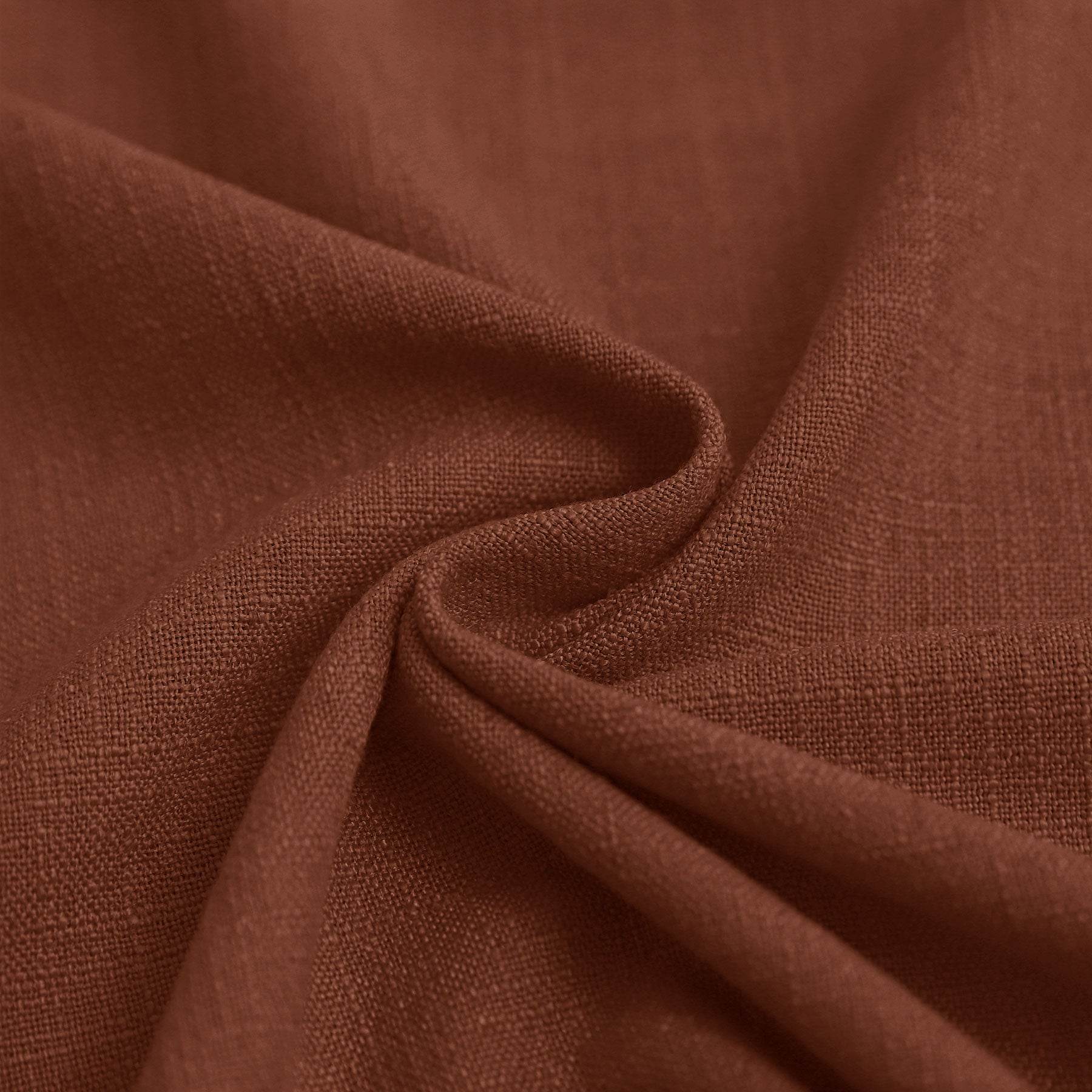 1908 Linen Blend Unlined Breathable & Natural Curtain Pinch Pleat - Cololeaf
