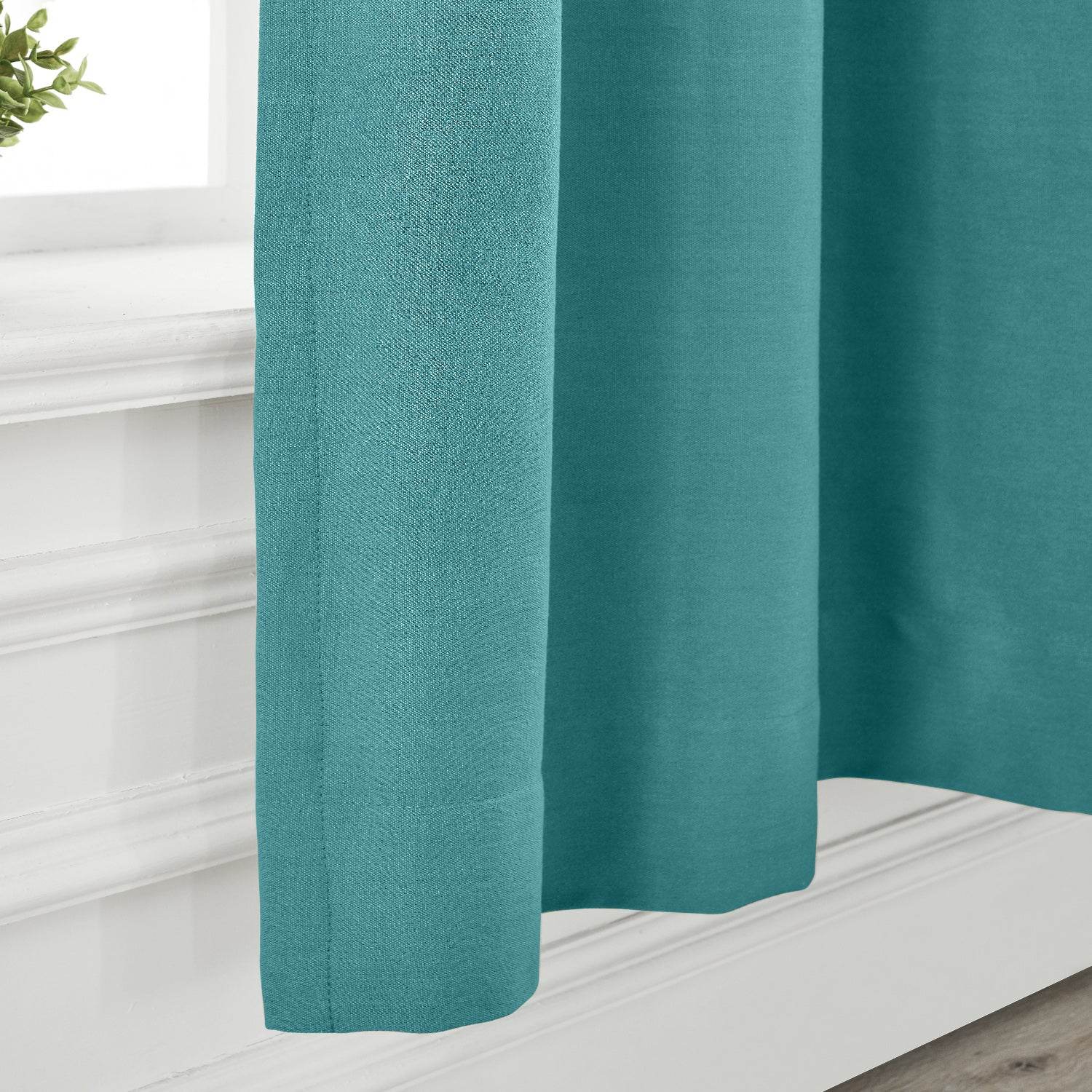 Capri Extra Wide Drape Solid Cotton Heavyweight Curtain Blackout Pinch Pleat - Cololeaf