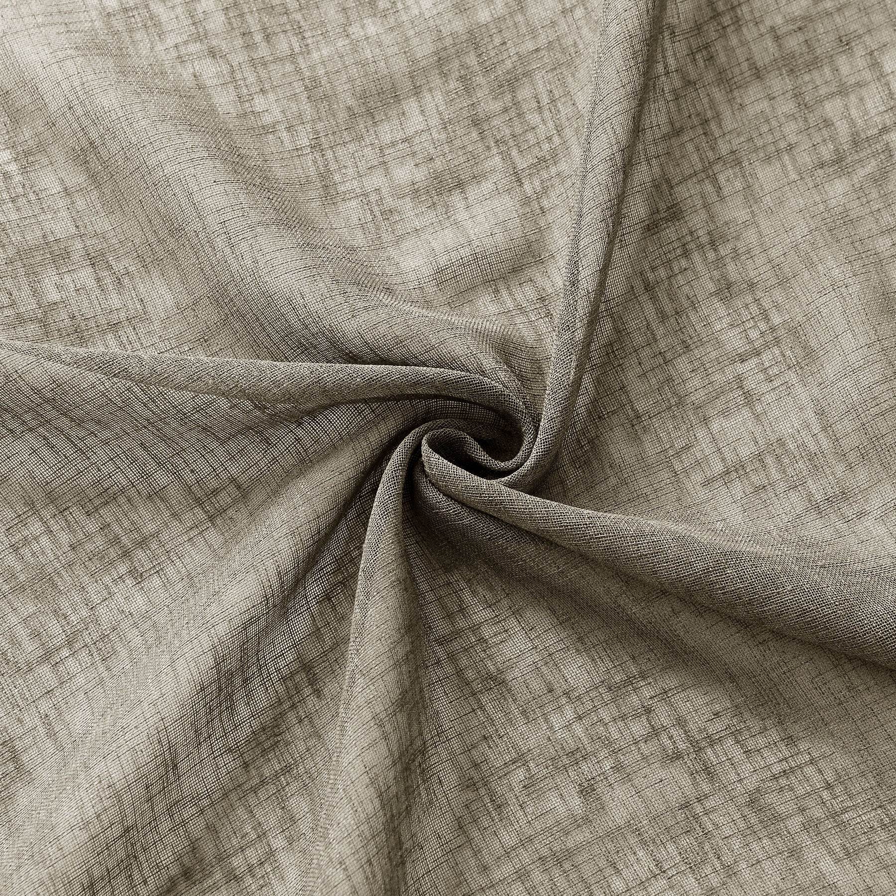 B01 Linen Textured Airy Sheer Curtain Pinch Pleat - Cololeaf