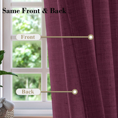 1908 Linen Blend Unlined Breathable & Natural Curtain Pinch Pleat - Cololeaf