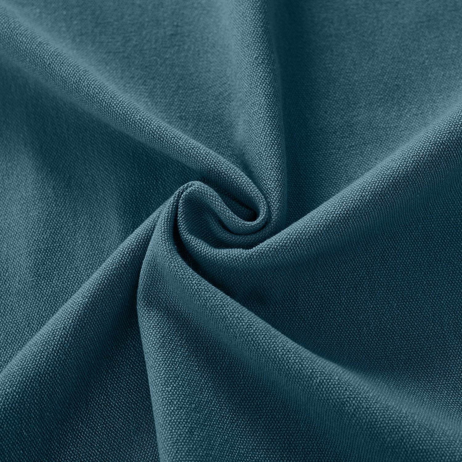 Capri Extra Wide Drape Solid Cotton Heavyweight Curtain Blackout Pinch Pleat - Cololeaf