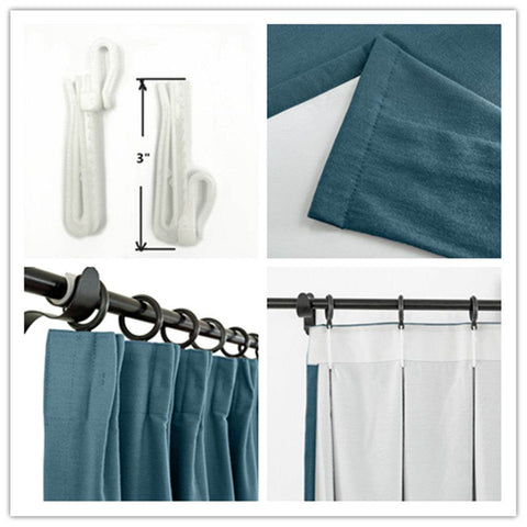 Capri Extra Wide Drape Solid Cotton Heavyweight Curtain Blackout Pinch Pleat - Cololeaf