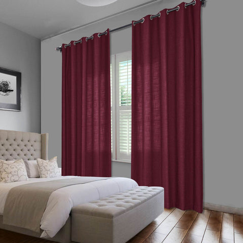 1908 Linen Blend Breathable & Natural Curtain Nickle Grommet - Cololeaf